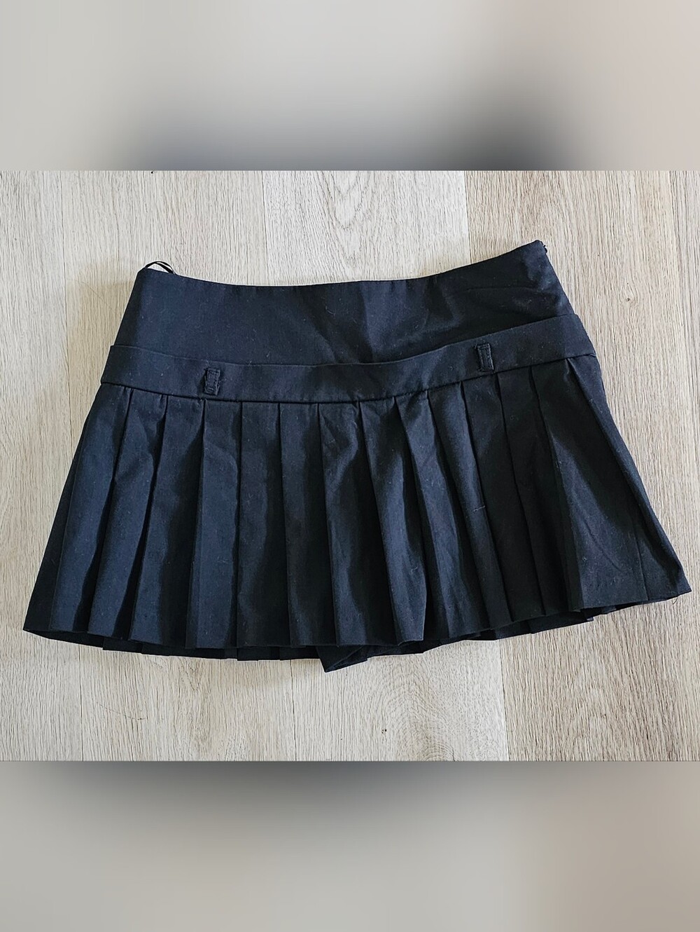 Zara Black Pleated Skort Shorts Women’s Size Medium M